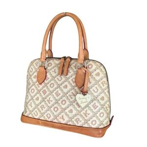 Dooney & Bourke Vintage Satchel Cream Signature